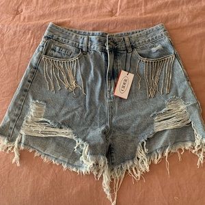 Cider denim shorts